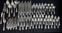 67-Piece RW&S Wallace Violet Vintage Sterling Silver Flatware Set