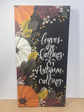 Fall Inspired Canvas Sign