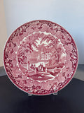 (LL) Mason’s England Vista Pink China Large Design Cake Plate