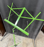 Lime Green Metal Folding Music Stand