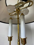 Johns Hopkins University Brass & Marble Table Lamp (WORKS)
