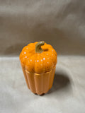 Ceramic Pumpkin Canister With Lid