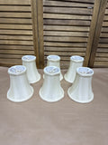 Cream Colored Chandelier Lamp Shades - Set Of 6