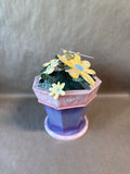 Dragonfly And Floral Metal Bird House