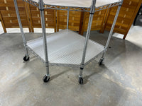 Frontgate Industrial Corner Shelf on Casters