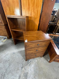 Ethan Allen Pair of Cabinets with Hutch Shelves