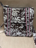 Brown And Cream Vera Bradley Japanese Sanctuary Crossbody Bag