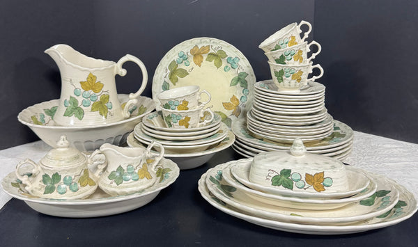 41-Piece Metlox Vernon Ware Vineyard China