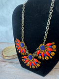 J Crew Chunky Fan Statement Necklace