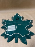 (A) Green Ceramic Leaf Tray