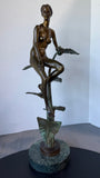 Signed & Numbered Charles Cropper Parks Bronze & Marble Eve Sculpture
