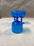 Set Of 3 Blue Hoffman House Goblets