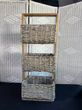 3-Tier Woven Basket Tower