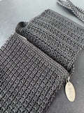 Black Talbots Crochet Crossbody Bag