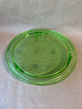 Floral Uranium Footed Cake Stand GLOWS