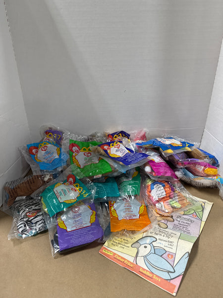 Assorted Variety Of Sealed McDonalds TY Toys And McDonald’s Bag