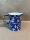 Floral Calico Burleigh Staffordshire England Milk Pitcher