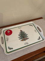 Spode Pimpernel Melamine Christmas Tree Tray-Like New