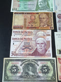 Lot of Mexican & South American Vintage Paper Money (C)