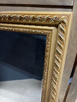 Gold Framed Beveled Mirror