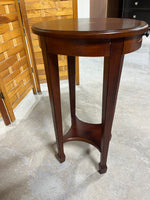Butler Petite Oval Side Table with Pull Out