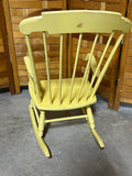 Painted Yellow Child's Rocker