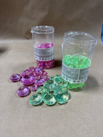 Lot Of Colored Vase Filler Diamonds