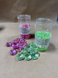 Lot Of Colored Vase Filler Diamonds