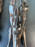 Pair of Indonesian Ornate Wooden Hand Carved Ramayana Gods