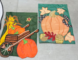 Set of 3 Fall/Halloween Garden Flags