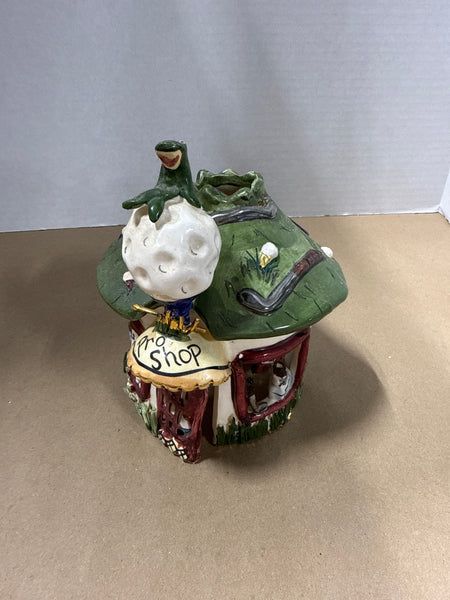 2003 Blue Sky CLAYWORKS Heather Goldminc Candle Holder Golf Pro Shop