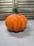Ceramic Pumpkin Candle Holder // 2 Available // PRICED INDIVIDUALLY