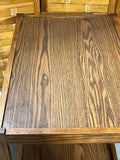 American Oak Beverage Cart on Casters