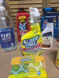 Lot of Household Cleaners - THESE ARE PREOWNED. MOST ARE 1/2 FULL TO FULL (D)