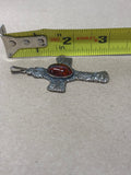 Sterling Cross with Amber Stone