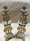 Pair Of Brass Candle Stick Holders