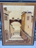 Italian Marquetry Art of Villa - AS IS