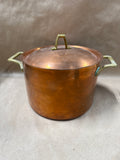 (E) Paul Revere Copper Stock Pot With Brass Handles