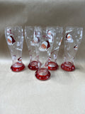Santa Claus “Believe” Pilsner Glasses - Set Of 5