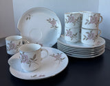 16-Piece Japan Paula Pink Floral Fine China Set