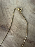 17” Gold Tone Herringbone Chain