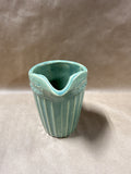 (G) Green Stoneware Pottery Pitcher