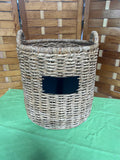 Large Round Storage Basket with 2 Side Handles