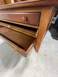 Large Square Glass Top Coffee Table with Display Drawer***HEAVY ITEM***READ DETAILS ON PICK UP POLICY***