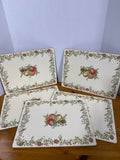 Holiday Fruit Lenox Williamsburg Cork Back Placemats - Set Of 6 (G)