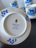 14-Piece Leopard Lazuli by Lynn Chase Teacups & Saucers (F)