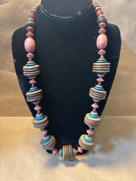 Wooden Beaded Necklace