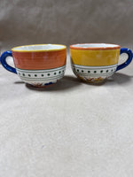 (B) Set Of 2 Mexican Sunrise Coffee Mugs