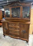 Antique Carved 2 Piece Ornate Hutch***HEAVY ITEM***READ DETAILS ON PICK UP POLICY***