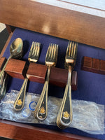 44-Piece Towle Anheuser-Busch Silver Plate Hostess Flatware Set in Box